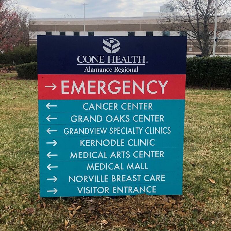 Cone Health Directional Signage