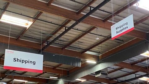 Warehouse Hanging Signs